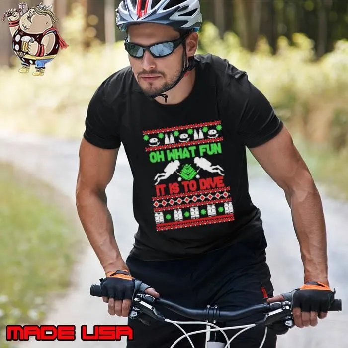 Scuba Diving Diver Ugly Christmas Xmas shirt