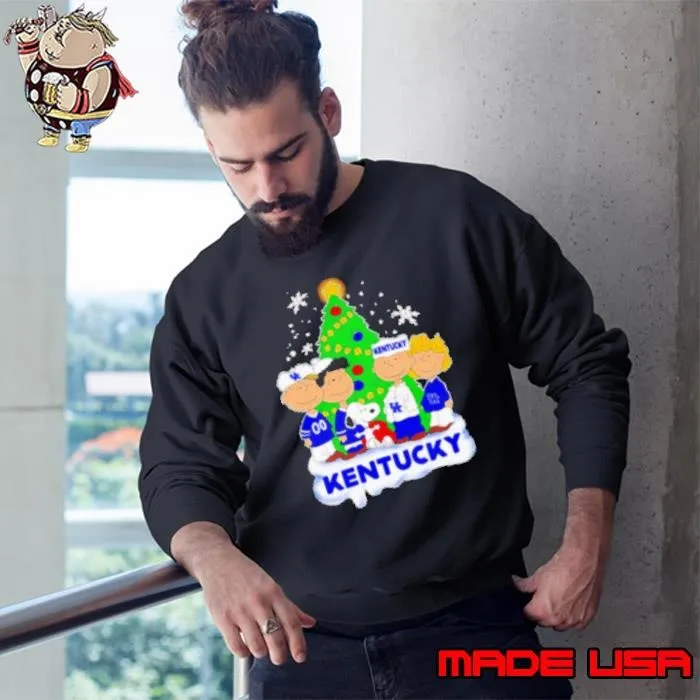 Snoopy and friends let's go Kentucky Wildcats Christmas Sweatshirt