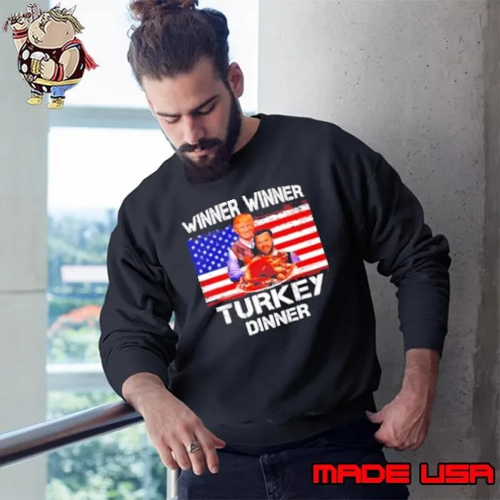 Step Brothers Trump and Vance winner winner Turkey dinner Thanksgiving Sweatshirt