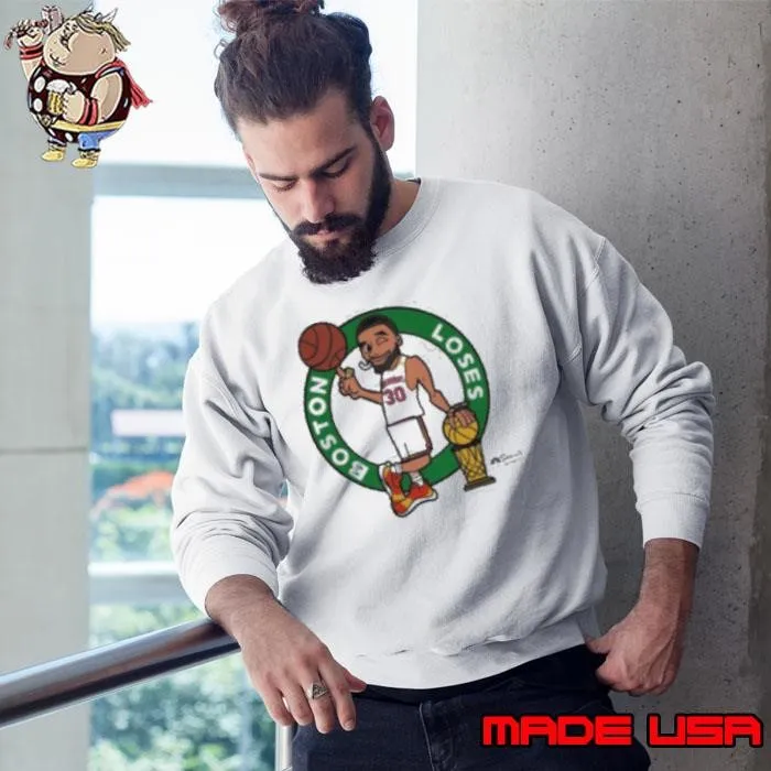 Stephen Curry Golden State Warriors Boston Loses Cartoon Sweatshirt