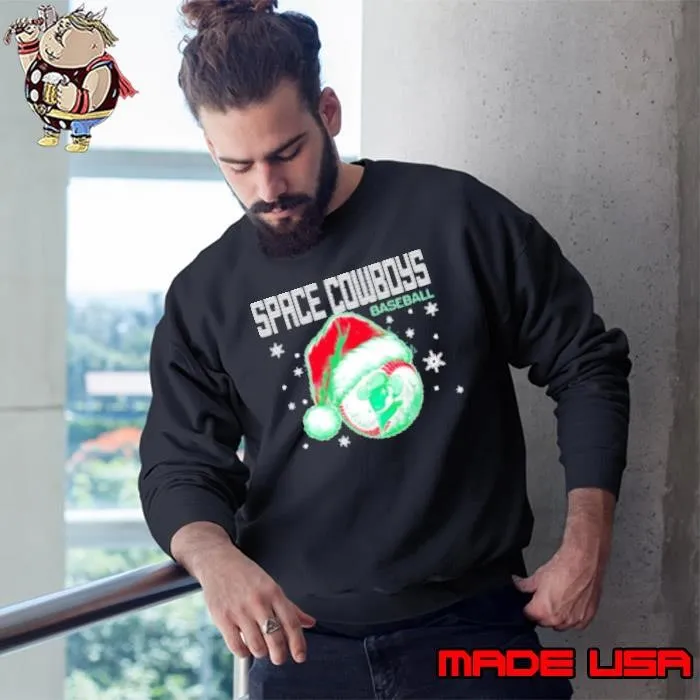 Sugar Land Space Cowboys Santa hat ball Christmas Sweatshirt