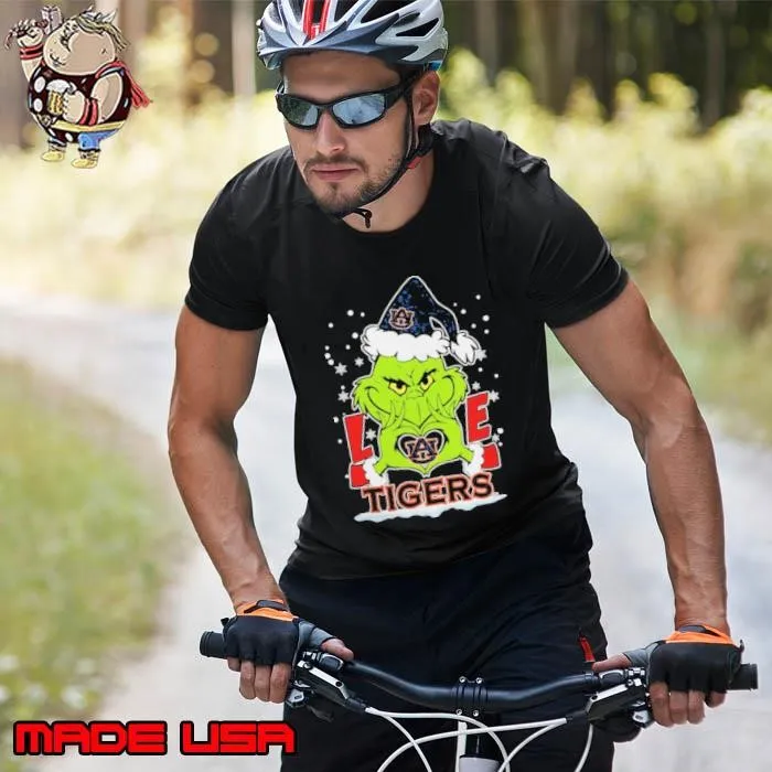 The Grinch Love Heart 2024 Auburn Tigers Football Christmas Unisex