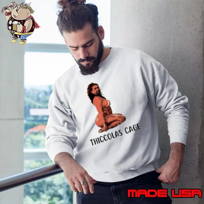 Thiccolas Nicolas Cage Meme Shirt