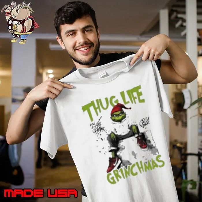 Thug Life Grinch Christmas Friends Shirt