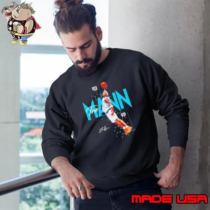 Tre Mann slam dunk Charlotte Hornets signature Christmas Sweatshirt