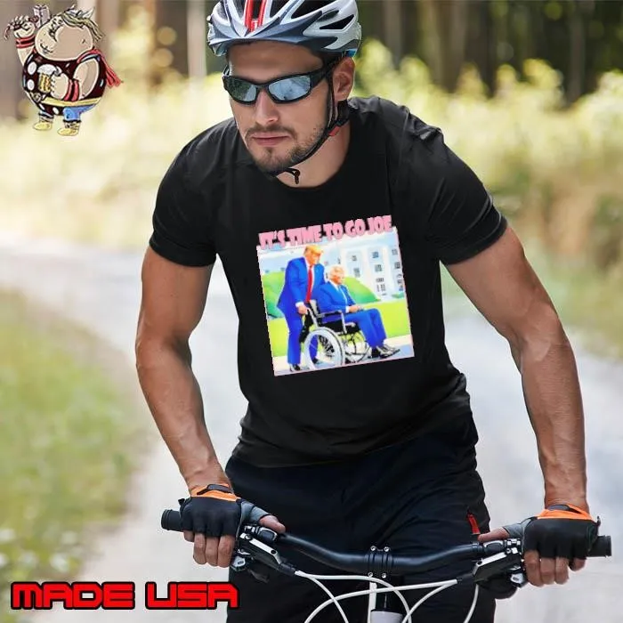Trump Biden Wheelchair It's time to go Joe Unisex