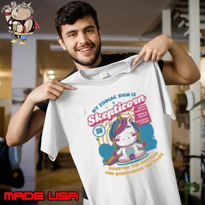 Unicorn Zodiac Sign Ironic Funny Shirt