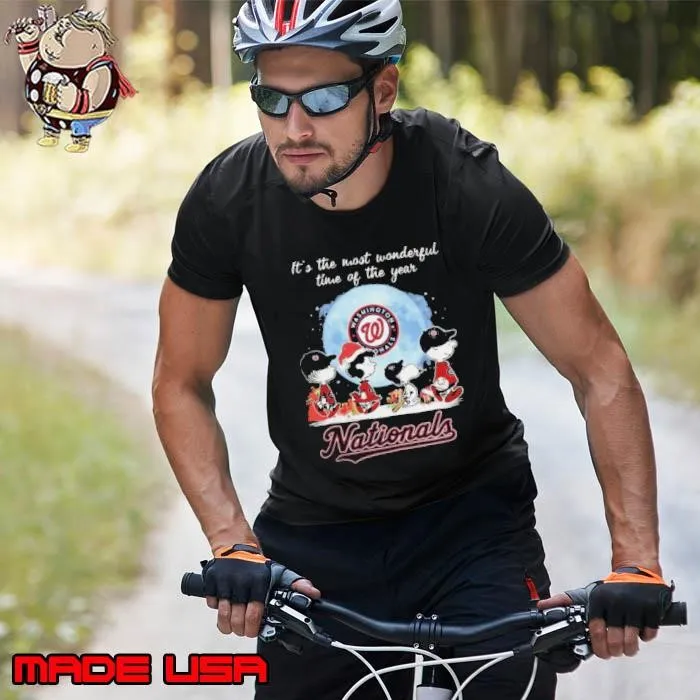 Washington Nationals It The Most Wonderful Time Of The Year Peanut Characters Christmas Unisex