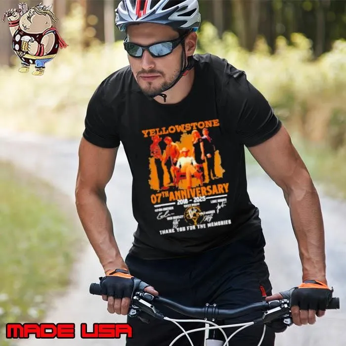 Yellowstone 07th Anniversary 2018 2025 Thank You For The Memories Unisex