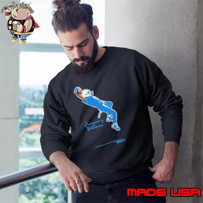 vJameson Williams Detroit Lions TD Celebration Signature Sweatshirt
