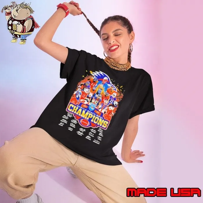 2024 Myrtle Beach Bowl Champions UTSA Roadrunners players signatures Ladies tee