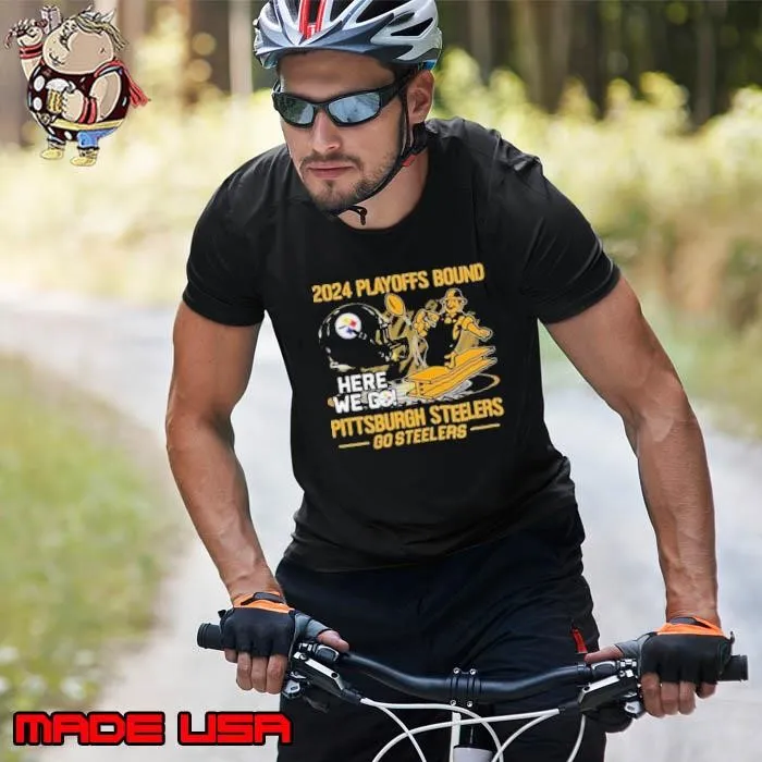 2024 Playoffs Bound Pittsburgh Steelers Go Steelers Helmet Unisex