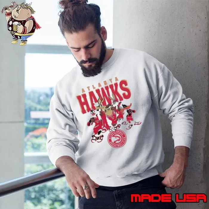 Atlanta Hawks Looney Tunes characters NBA basketball Sweatshirt