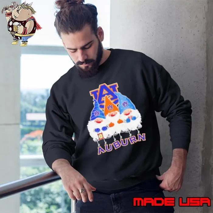 Auburn Tigers Fans Gnomies Merry Christmas Sweatshirt