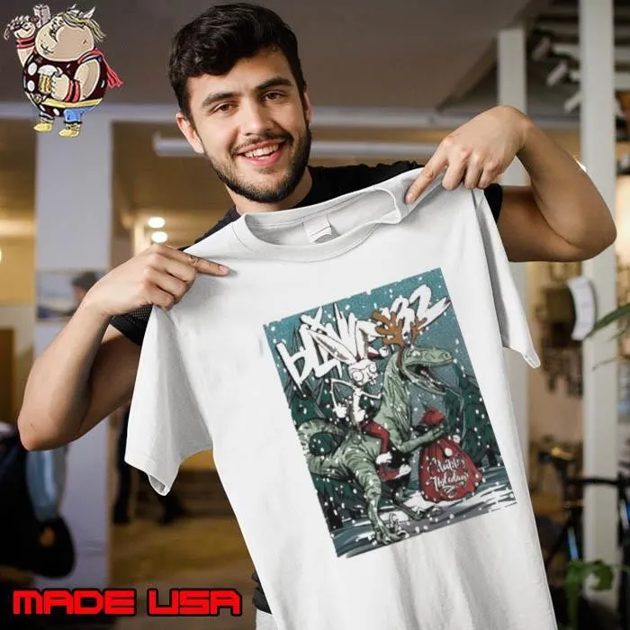 Blink 182 Dinosaurs and Rabbits Happy Holiday Unisex