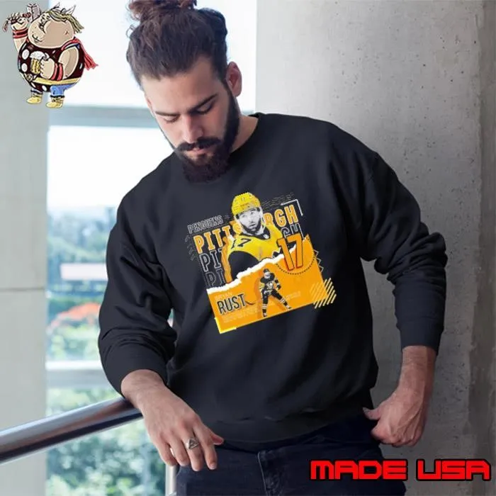 Bryan Rust American professional ice hockey right winger Poster Penguins Sweatshirt
