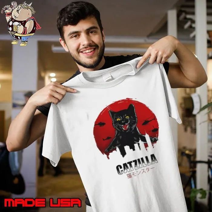Catzilla Cat Japanese Blood Moon Unisex