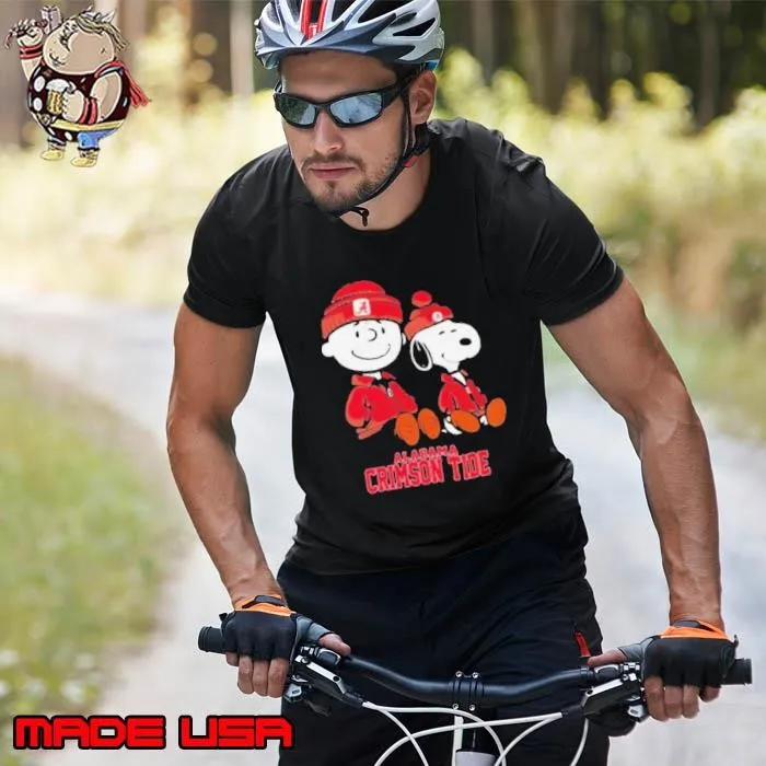 Charlie Brown And Snoopy Alabama Crimson Tider Shirt