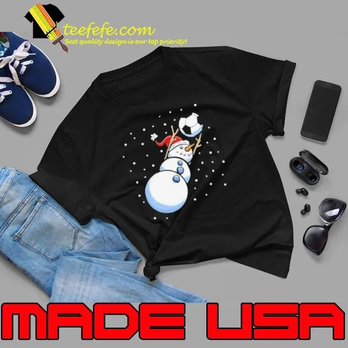 Christmas Xmas Goalkeeper Soccer Snowman Unisex
