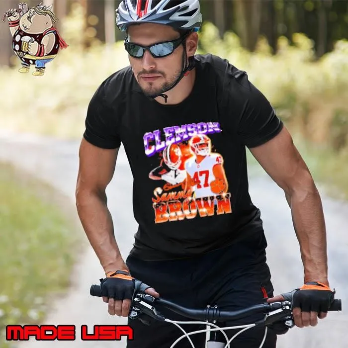 Clemson Tigers Sammy Brown #47 signature graphic Unisex