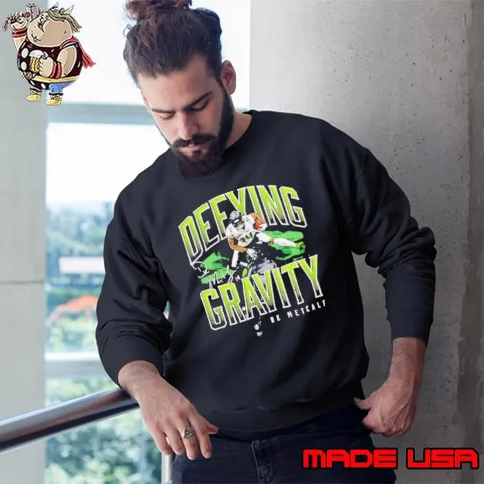 D.K. Metcalf Seattle Seahawks defying gravity hurdle signature Sweatshirt