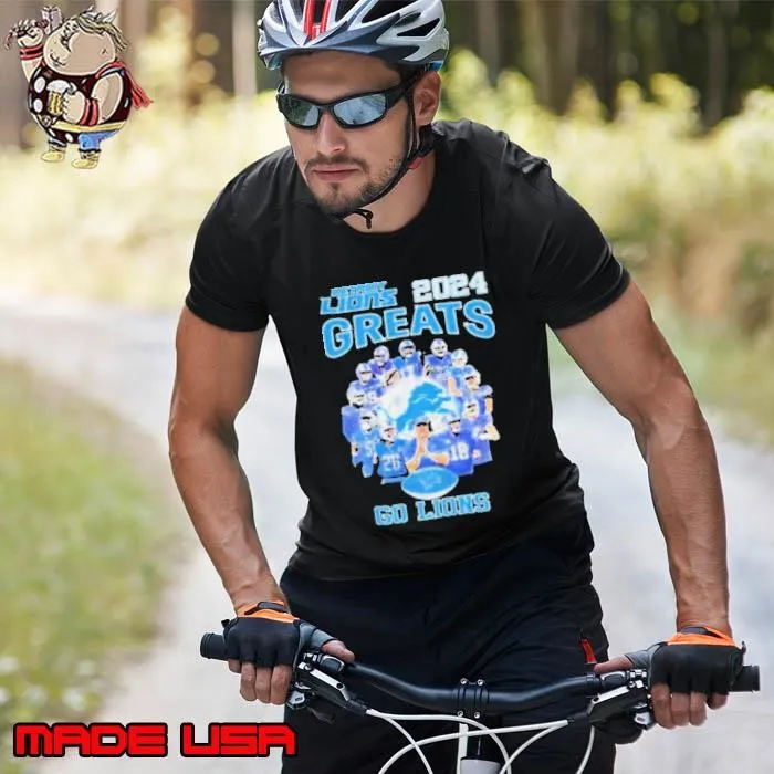 Detroit lions 2024 great season go lions go 2024 Unisex