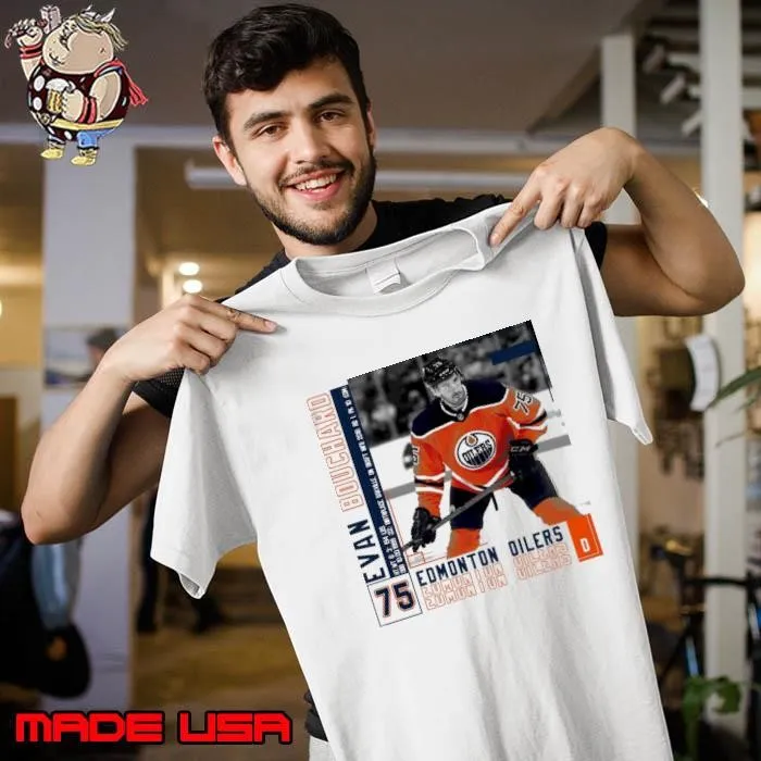 Evan bouchard Canadian professional ice hockey defenceman T-Shirt