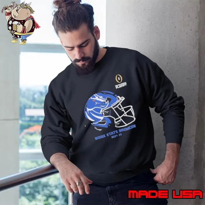 Football Playoff 2024 2025 Boise State Broncos Helmet Sweatshirt