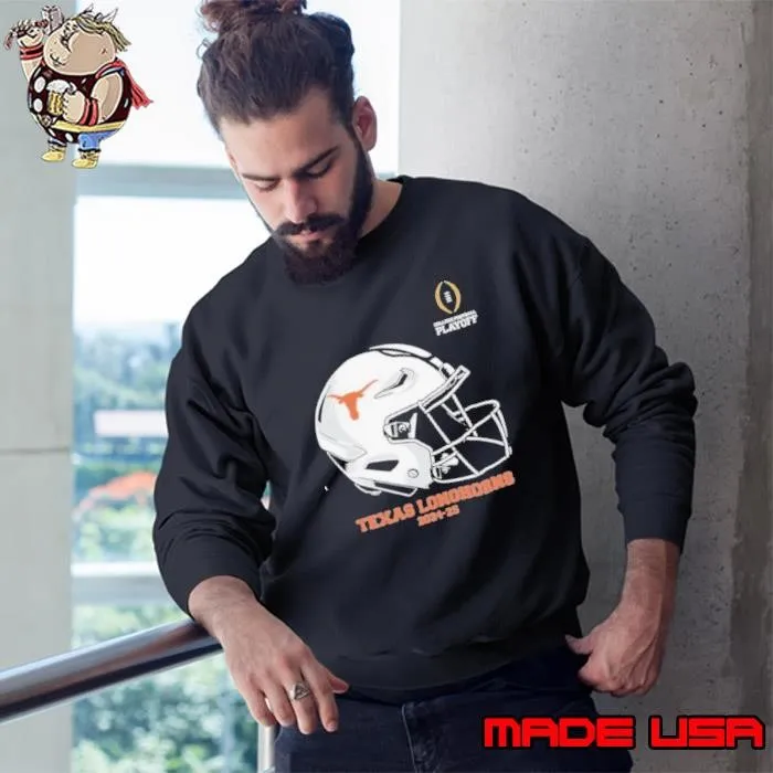 Football Playoff 2024 2025 Texas Longhorns Helmet Sweatshirt