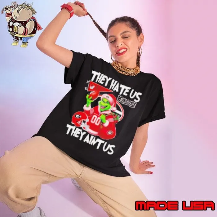 Grinch Georgia Bulldogs NFL they hate us because they ain't us Christmas Shirt