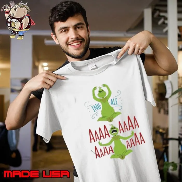 Grinch Yoga Inhale Aaa Christmas Unisex