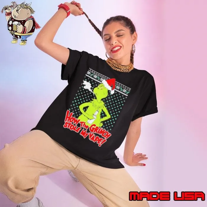 How the Grinch stole my vape Christmas Ladies tee