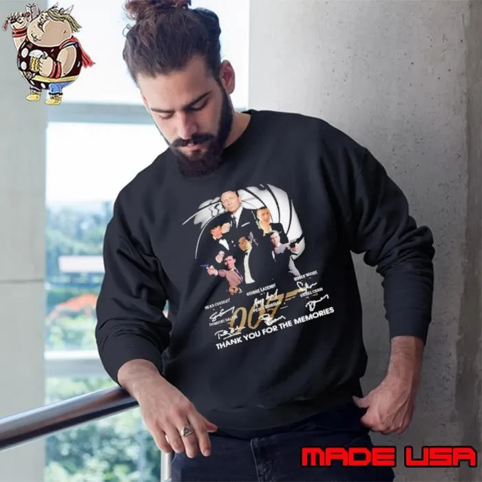 James Bond 007 Fans Thank You For The Memories Signature Sweatshirt