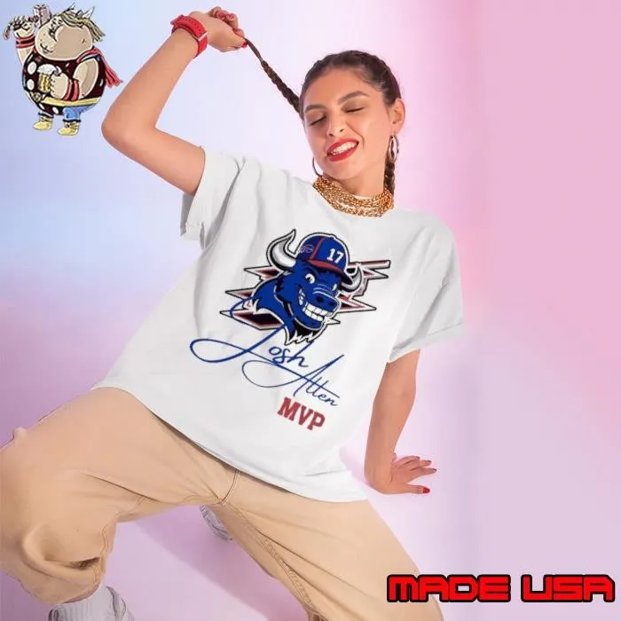 Josh Allen Mvp American professional football quarterback Buffalo Bills Ladies tee