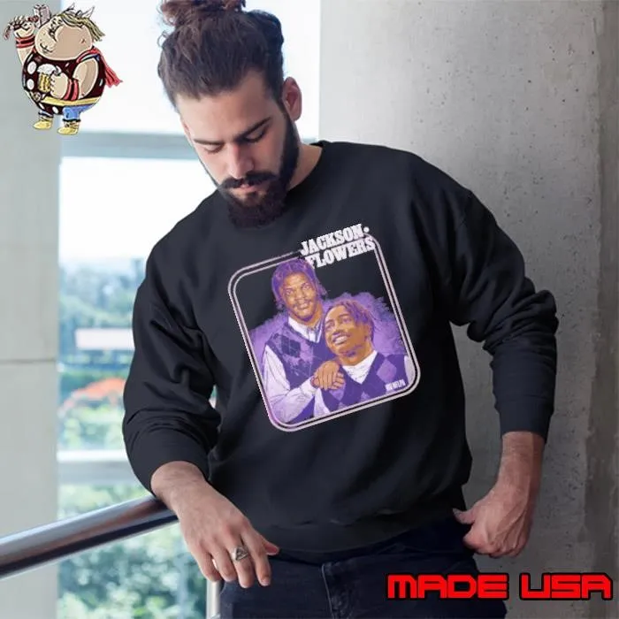 Lamar Jr. & Zay Flowers Baltimore Step Brothers Sweatshirt