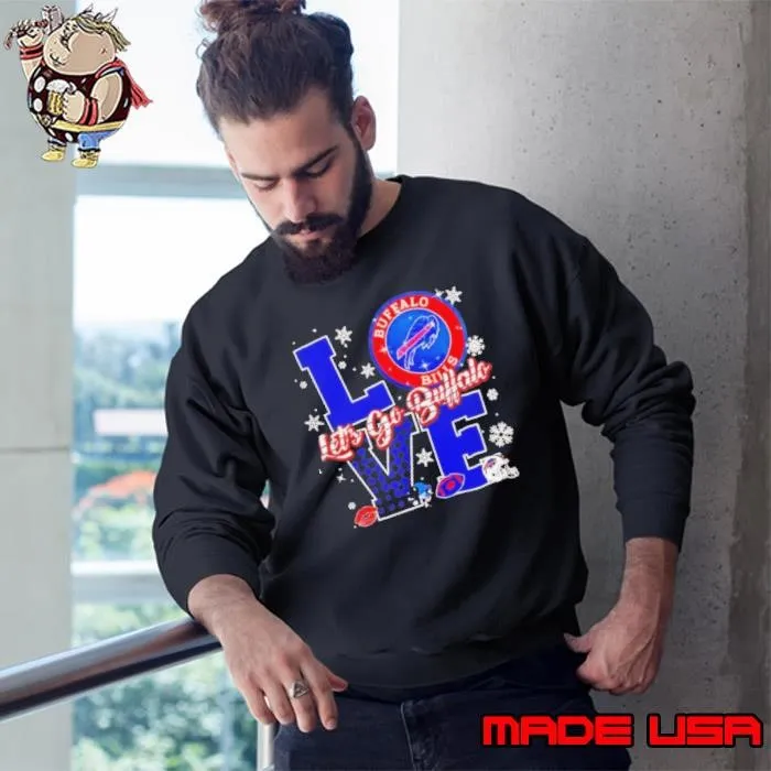 Let’s go Buffalo Bills love Christmas Sweatshirt