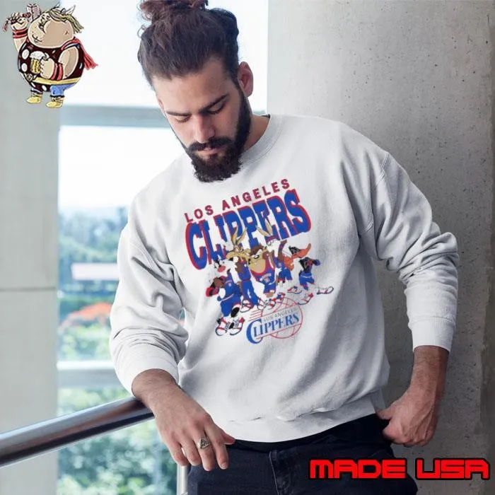 Los Angeles Clippers Looney Tunes characters NBA basketball Sweatshirt