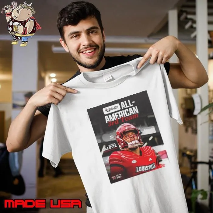 Louisville Cardinals Ashton Gillotte Defensive Line Third Team All-American Honors College Football Network Poster Unisex