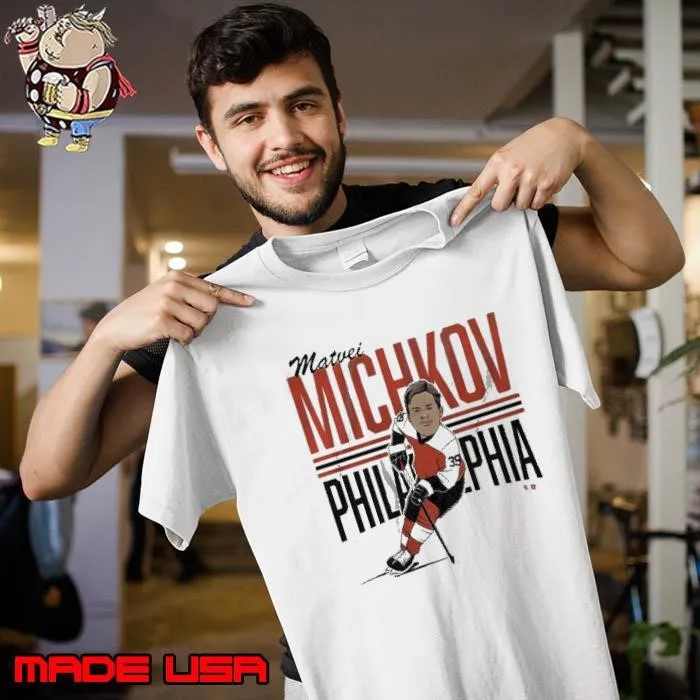 Matvei Michkov Center Ice Caricature shirts Unisex