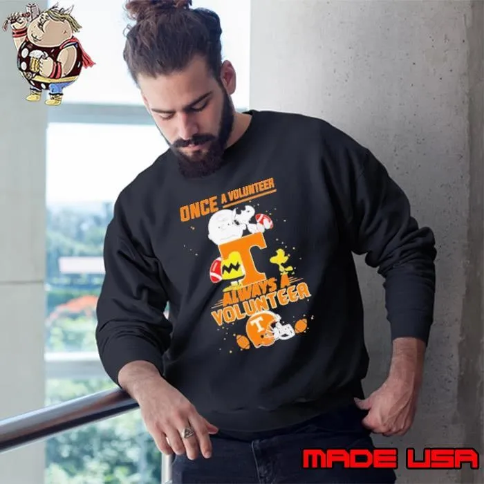 Once A Tennessee Volunteers Always A Tennessee Volunteers Cute Snoopy shirt