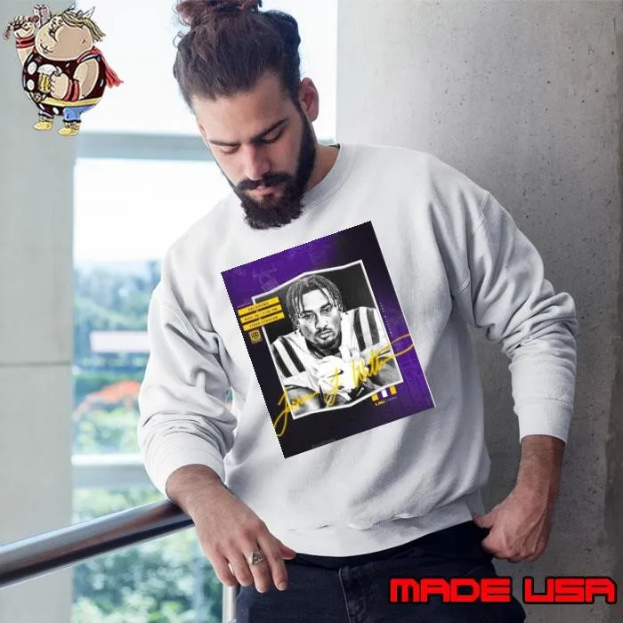 One last time at home Nov 30 2024 Josh Williams LSU Tigers vs Oklahoma Sooners Signature Poster Sweatshirt