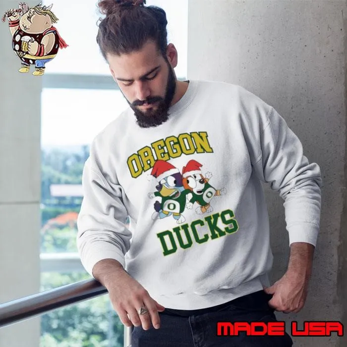 Oregon Ducks Bluey Christmas Holiday shirt