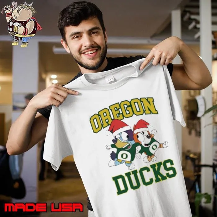Oregon Ducks Bluey Christmas Holiday Unisex