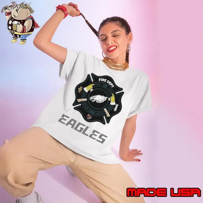 Philadelphia Eagles Firefighter Appreciation logo Ladies tee
