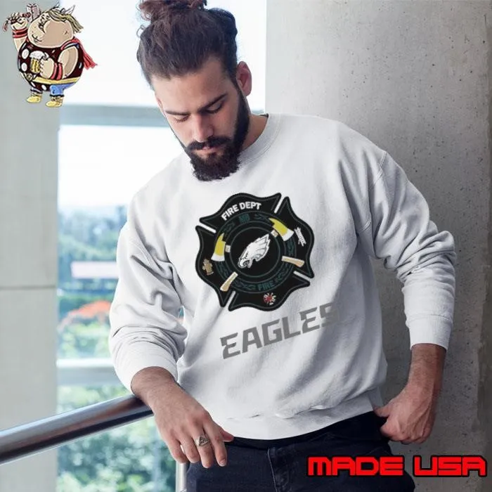 Philadelphia Eagles Firefighter Appreciation logo Sweatshirt
