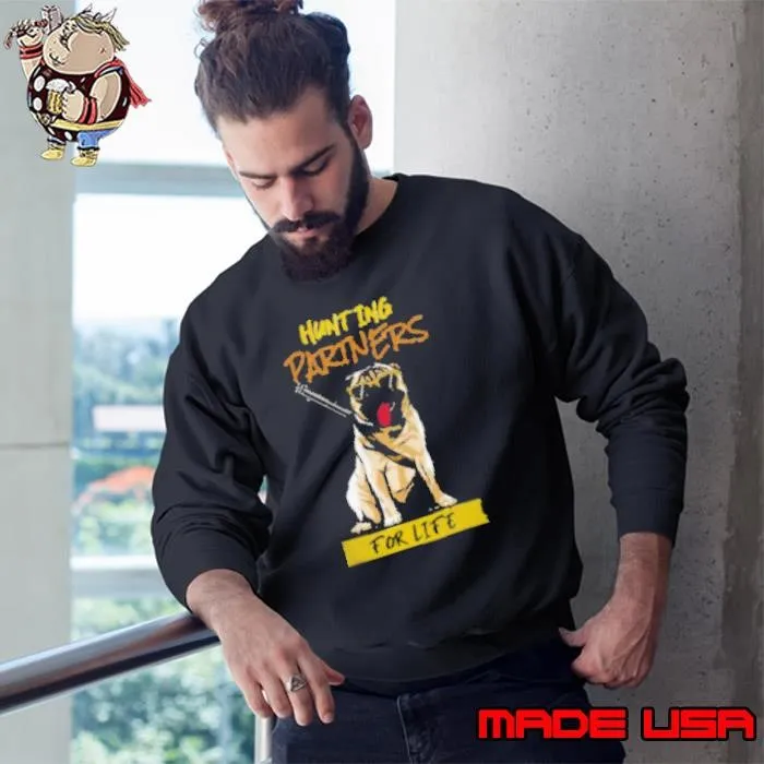 Pug Dog Funny Pug Hunting Partners For Life Hunters Pugs Owner Shirt