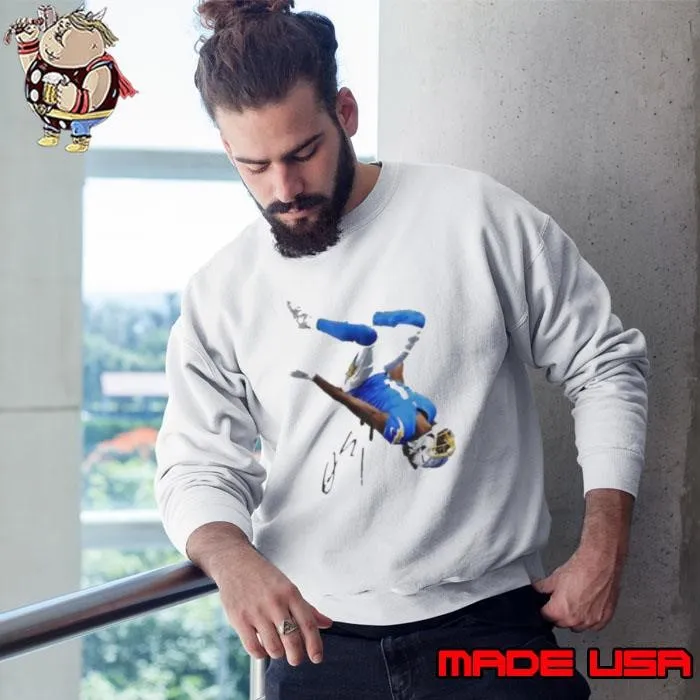 Quentin Johnston Los Angeles Chargers Backflip Signature Sweatshirt