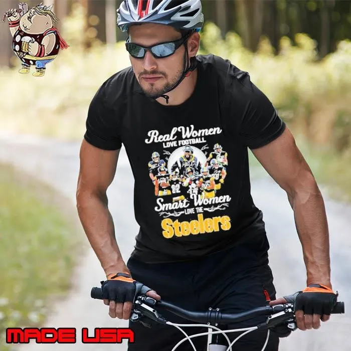 Real Women Love Football Smart Women Love The Pittsburgh Steelers Playoffs Unisex