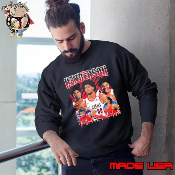 Scoot Henderson American professional basketball player Portland Trail Blazers Sweatshirt