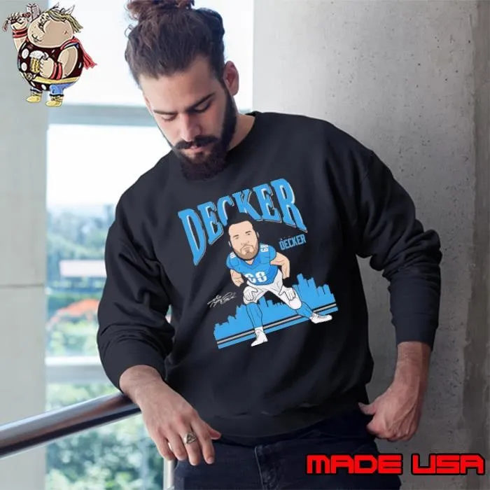 Taylor decker toon American professional football offensive tackle Sweatshirt